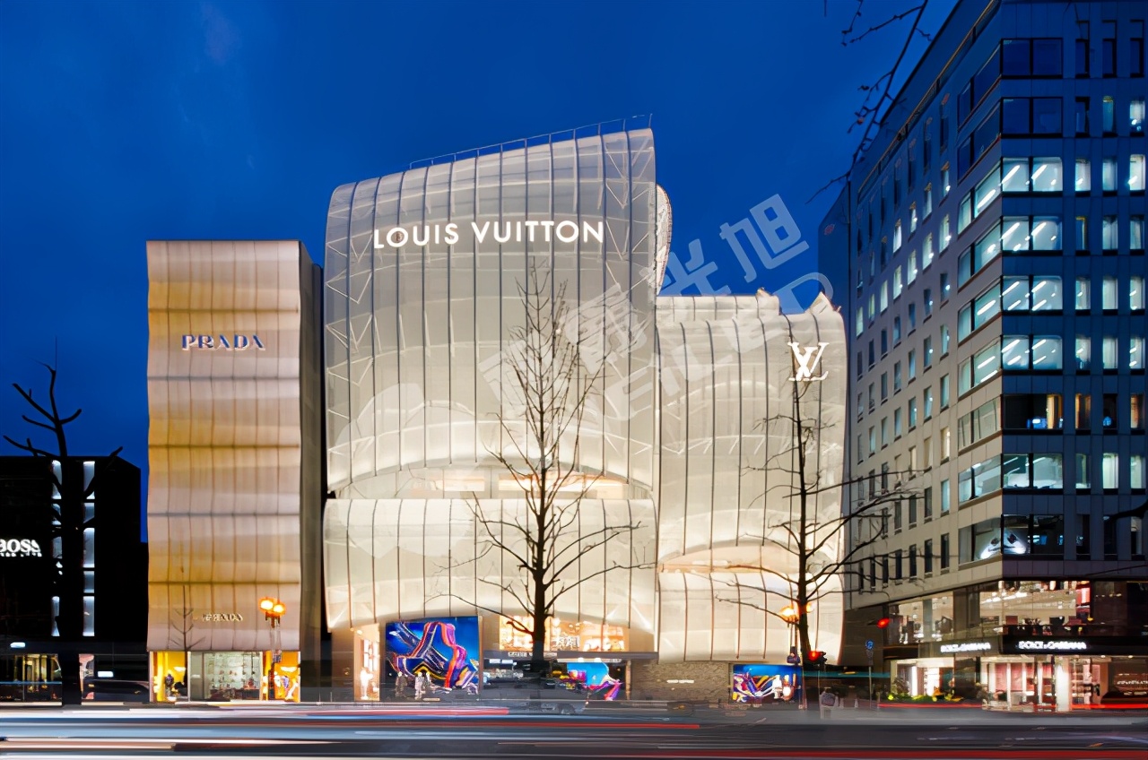 視爵光旭LED顯示屏裝飾日本大阪Louis Vuitton旗艦店